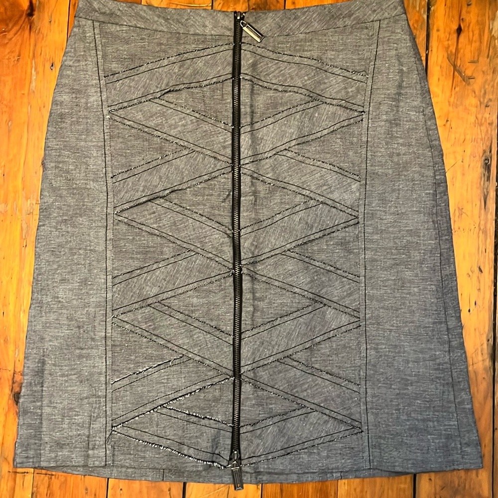 Stiletto Straight Skirt Full Front Zipper and Fully Lined Size 8